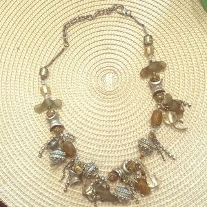 Funky charm necklace